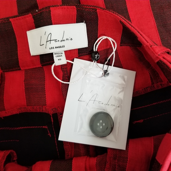 LAcadamie revolve the Jerome pant red black stripe - Picture 5 of 8